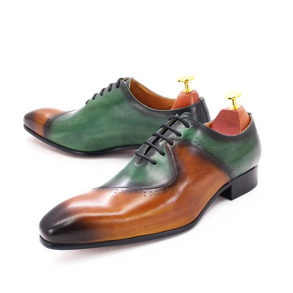 DW Men's Luxury Gradient Cow Leather Dress Shoes