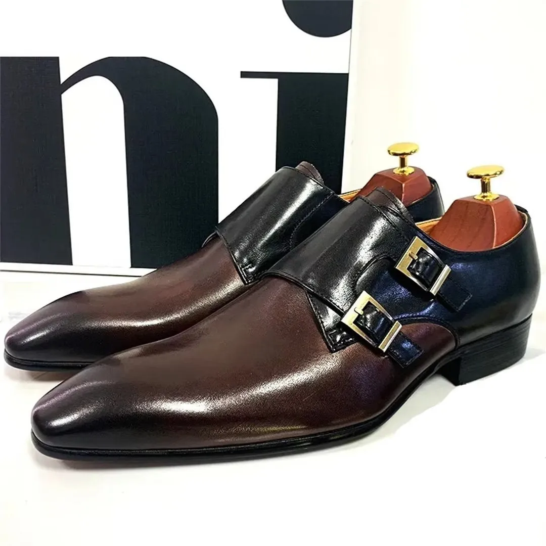 Ostranuxe Classic Monk Loafers