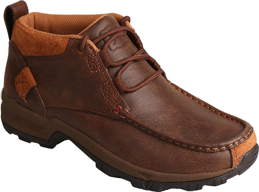 Twisted X Women's 4" Brown Leather Chukka Hiker Boot WHK0001